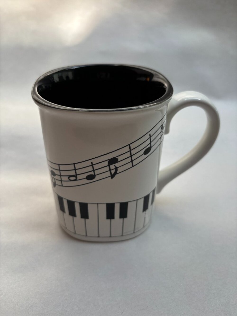 Vintage Piano Music Notes Mug